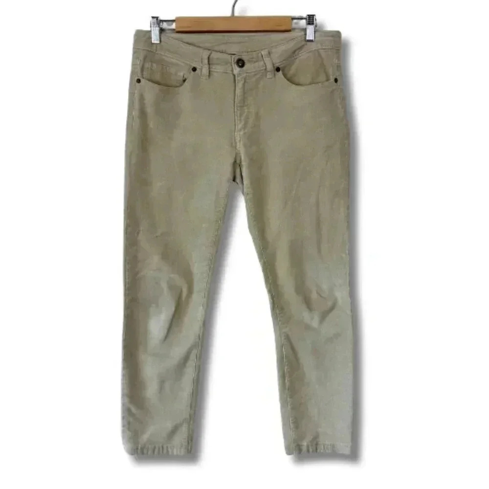 Patagonia Corduroy Pants Skinny Organic Cotton Cream Women's Size 30